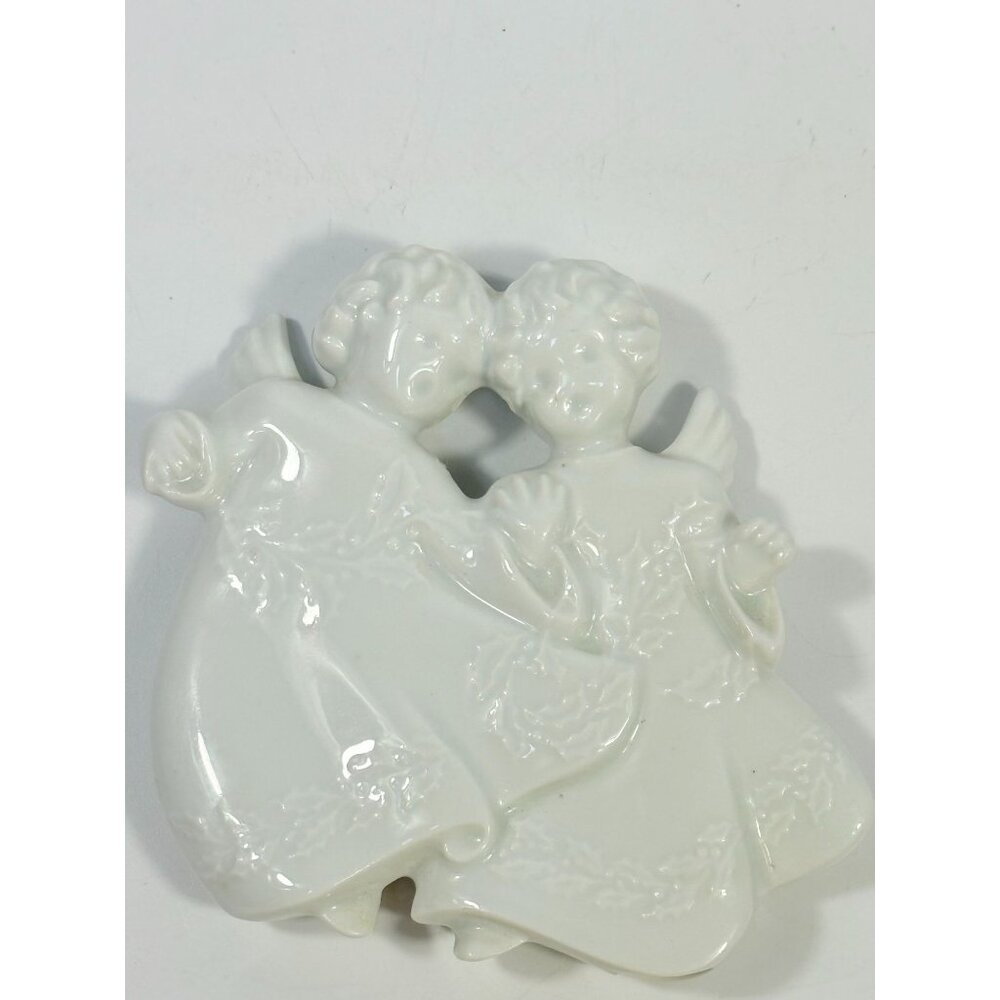 Christmas Tree Ornament Caroling Angels Haviland Limoges Signed France 1982 - Picture 7 of 16